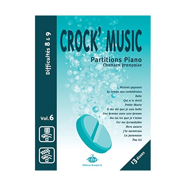 Crock Musique volume 6 - Partition chanson française