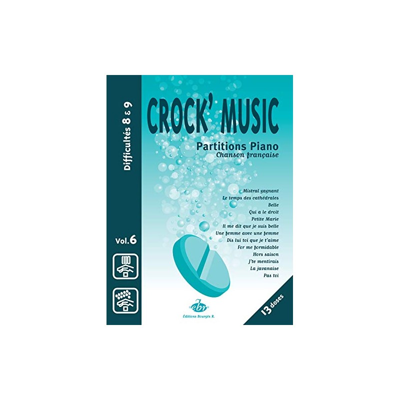 Crock Musique volume 6 - Partition chanson française