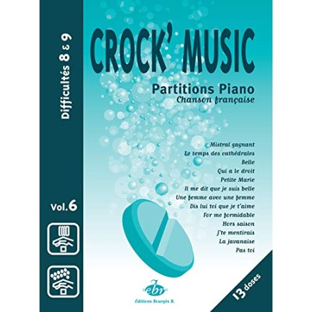 Crock Musique volume 6 - Partition chanson française