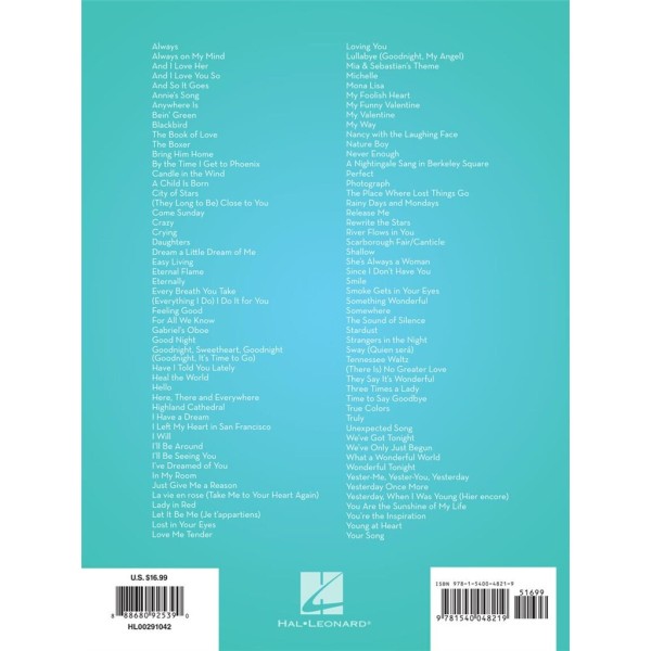 101 Most beautiful songs partition saxophone