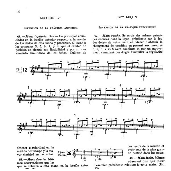Escuela razonada de la guitarra vol.2 - Partition