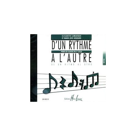 D'un rythme à l'autre volume 2 le CD