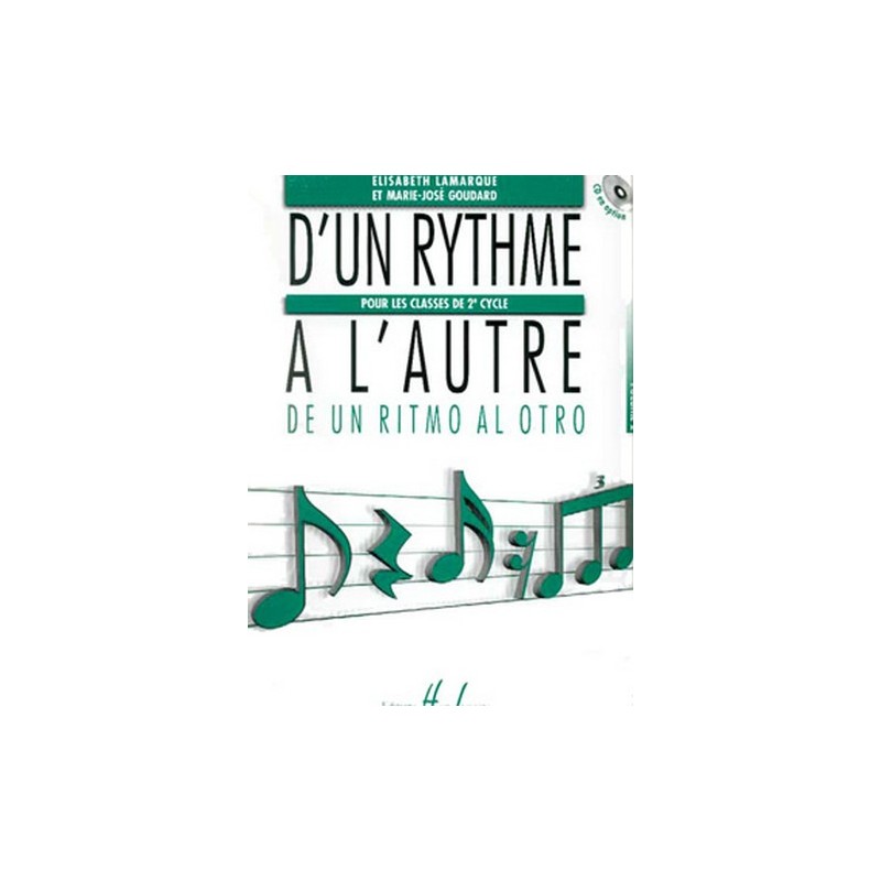 D'un rythme à l'autre volume 1 partition