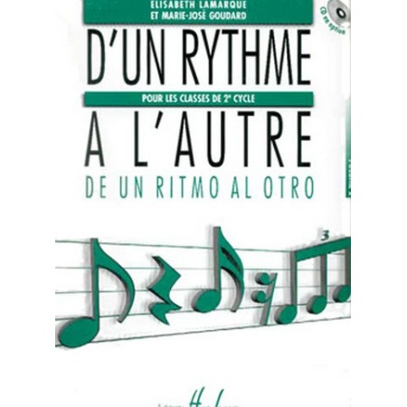D'un rythme à l'autre volume 1 partition