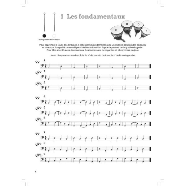 Partition rudiments timbales - thierry deleruyelle