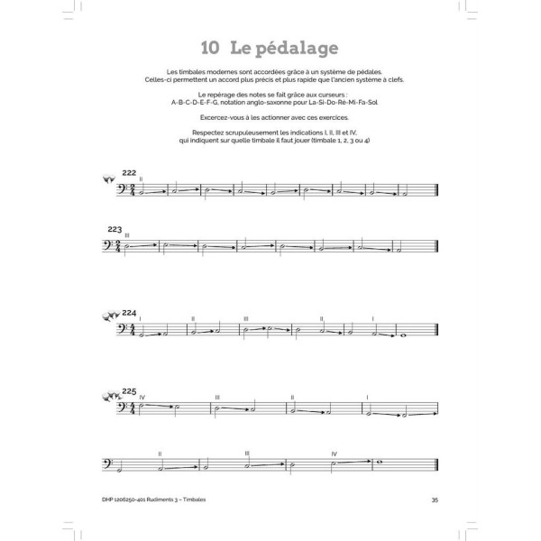 Partition rudiments timbales - thierry deleruyelle