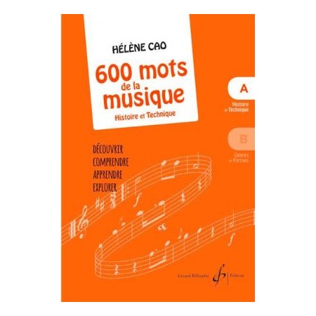 Hélène CAO les 600 mots de la musique volume 4 livre
