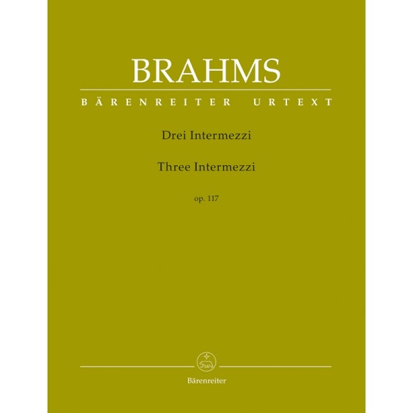 Brahms Intermezzi Opus 117 partition piano urtext