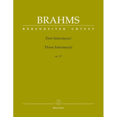 Brahms Intermezzi Opus 117 partition piano urtext