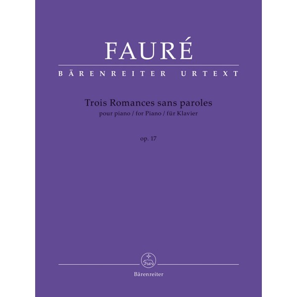 Gabriel Fauré Romances sans paroles - Partition piano