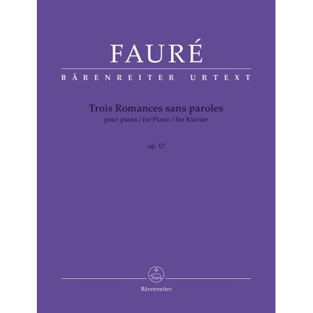 Gabriel Fauré Romances sans paroles - Partition piano
