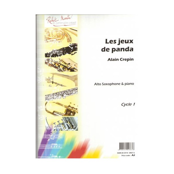 Alain Crepin les jeux de panda partition saxophone