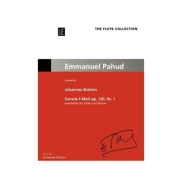 Partition flûte Emmanuel Pahud Brahms