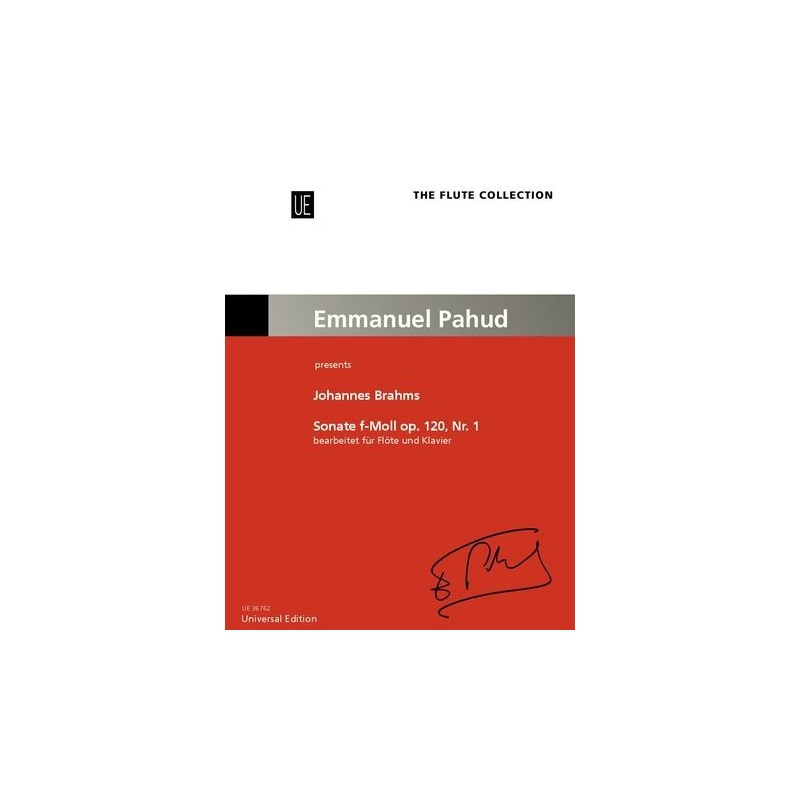 Partition flûte Emmanuel Pahud Brahms