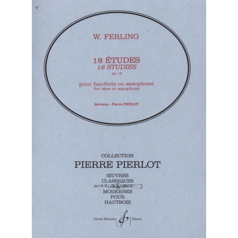 Ferling 18 études Opus 12 partition hautbois Ferling 18 études Opus 12 partition hautbois
