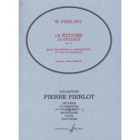 Ferling 18 études Opus 12 partition hautbois