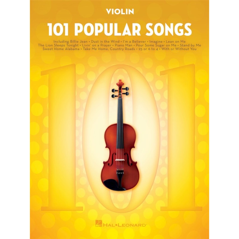 101 Popular songs partition violon