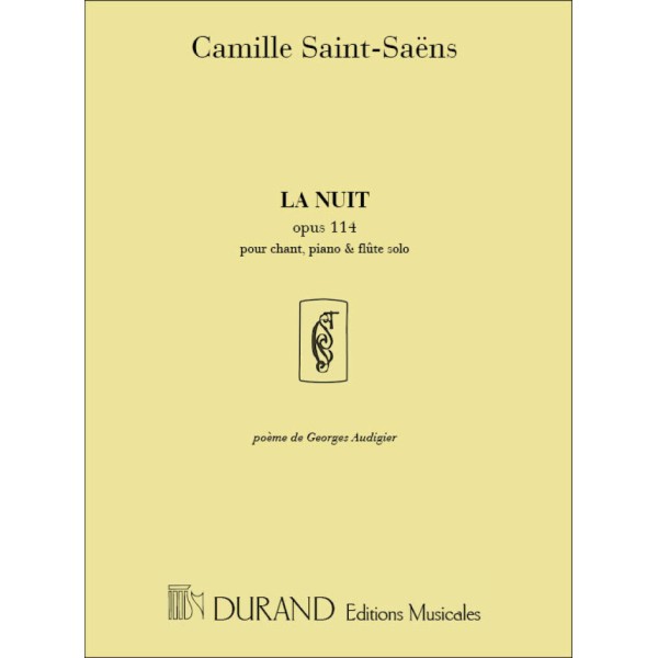 saint-saens la nuit partition chant