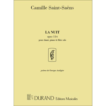 saint-saens la nuit partition chant