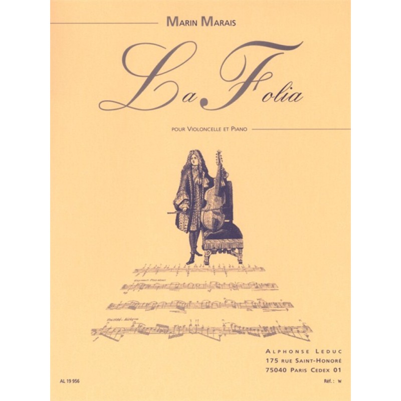 Marin Marais la Folia partition violoncelle