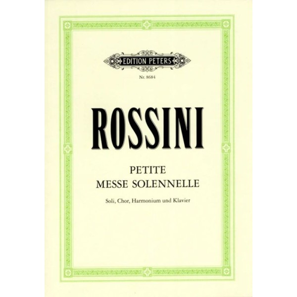 Rossini petite messe solennelle partition chant Avignon