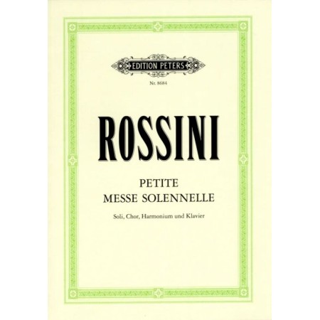 Rossini petite messe solennelle partition chant Avignon