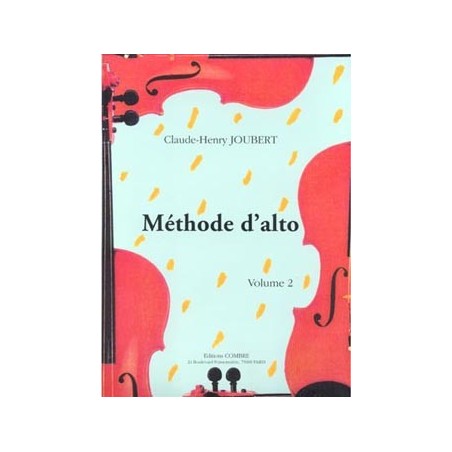 Joubert méthode d'alto partition