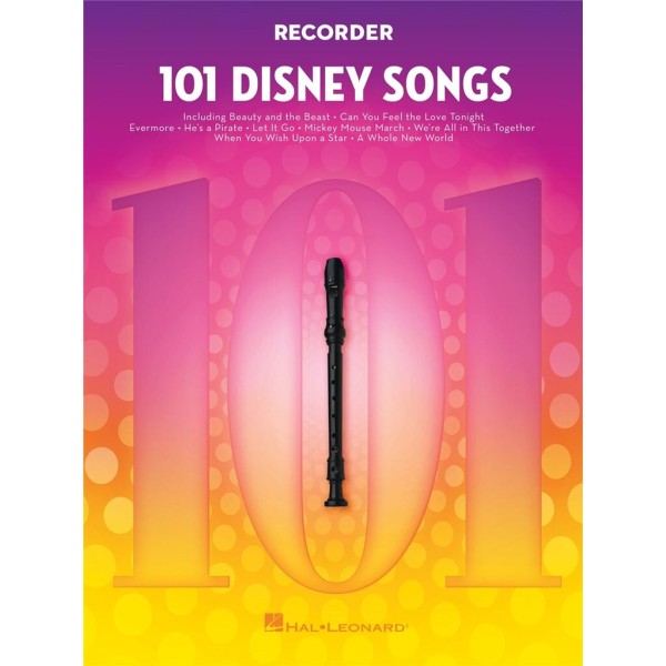 101 Disney songs partition flûte à bec