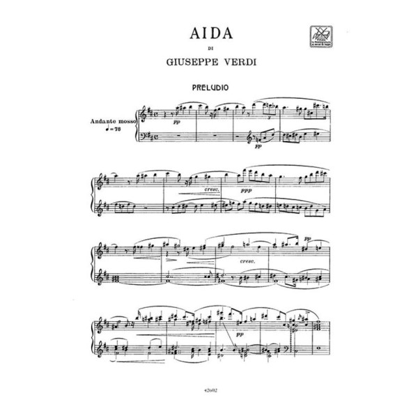 Verdi Aïda partition chant ricordi