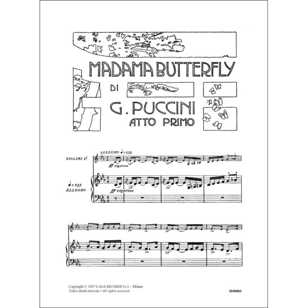 Madame Butterfly partition chant