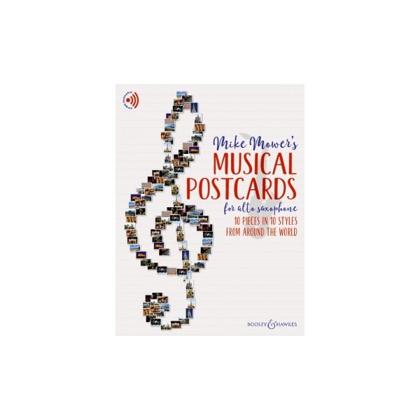 Mike Mower musical postcards partition saxophone