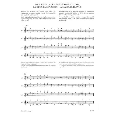 Sandor méthode de violon 4A partition