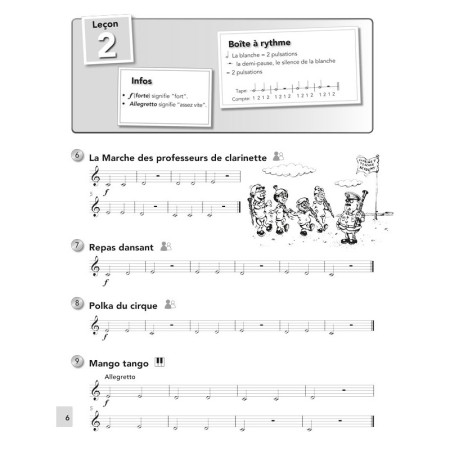 Les bases de la clarinette partition