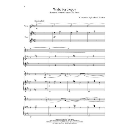 movie themes for classical players partition violon