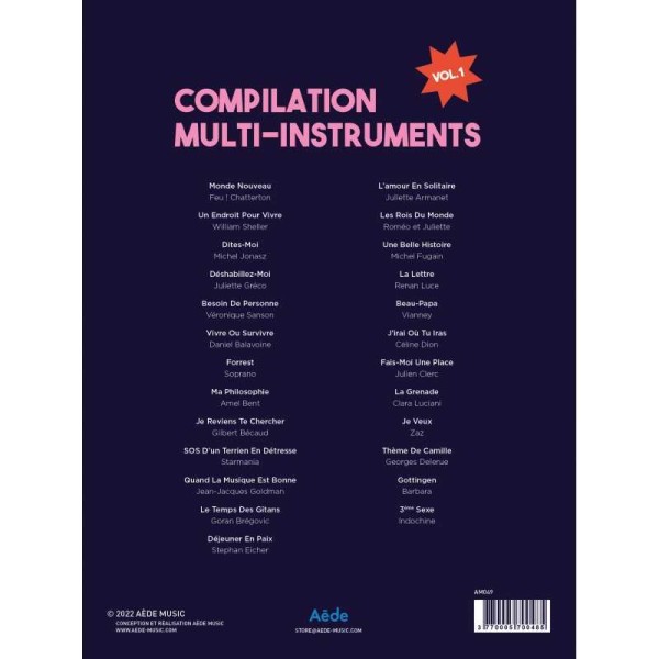 Compilation multi instruments partition