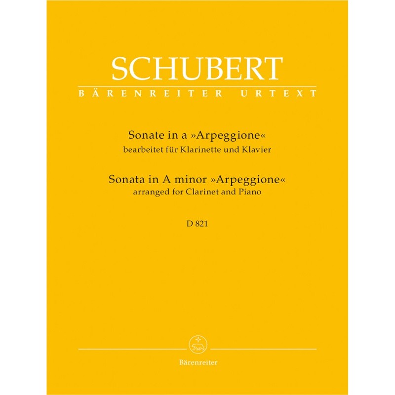 sonate arpeggione partition clarinette