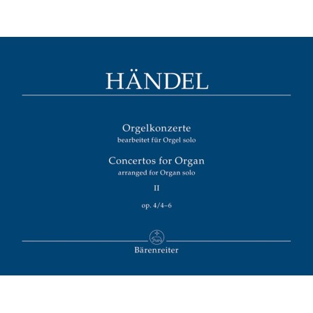 Haendel concert orgue opus 4 partition