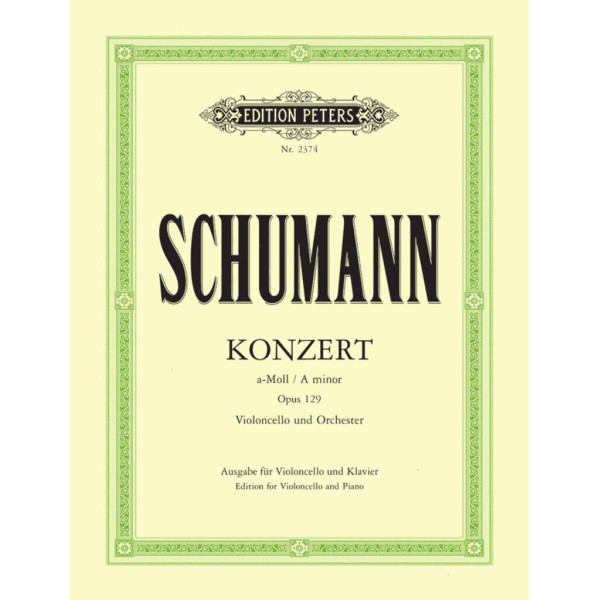 Schumann concerto violoncelle partition