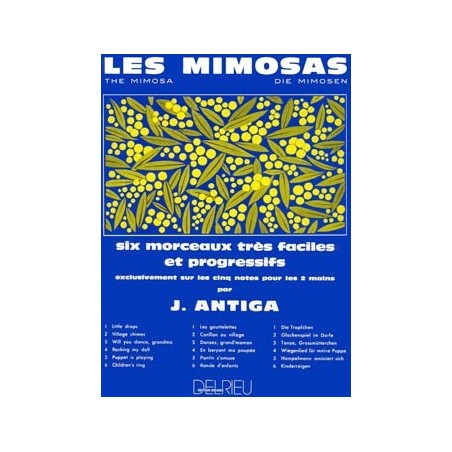 Jean Antiga Les Mimosas partition