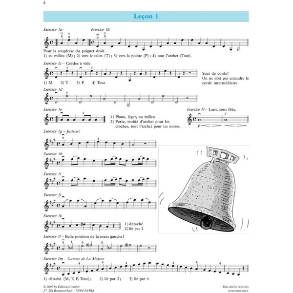 Joubert méthode de violon partition