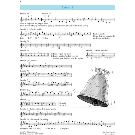 Joubert méthode de violon partition