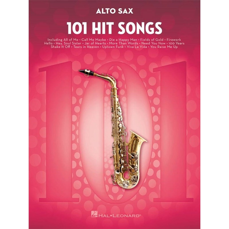 101 hit songs partition saxophone alto
