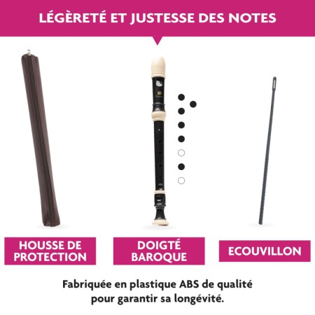 flûte à bec doigté baroque Avignon