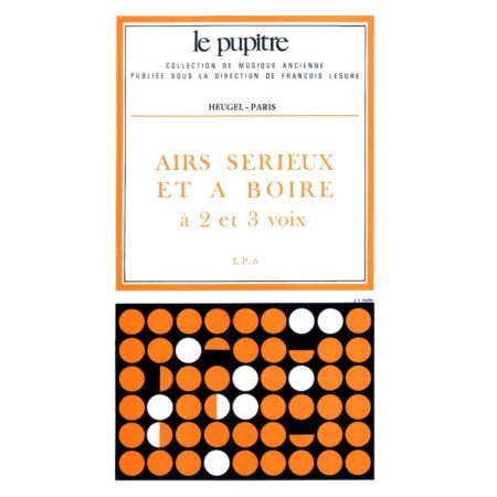 airs sérieux et à boire partition choeur