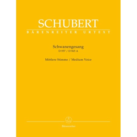 Schubert le chant du cygne partition